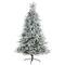 8ft. Unlit Flocked West Virginia Spruce Artificial Christmas Tree
